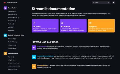 Streamlit app